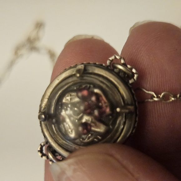 Omnia Studios Silver Graveyard Pendant Necklace - Picture 9 of 10
